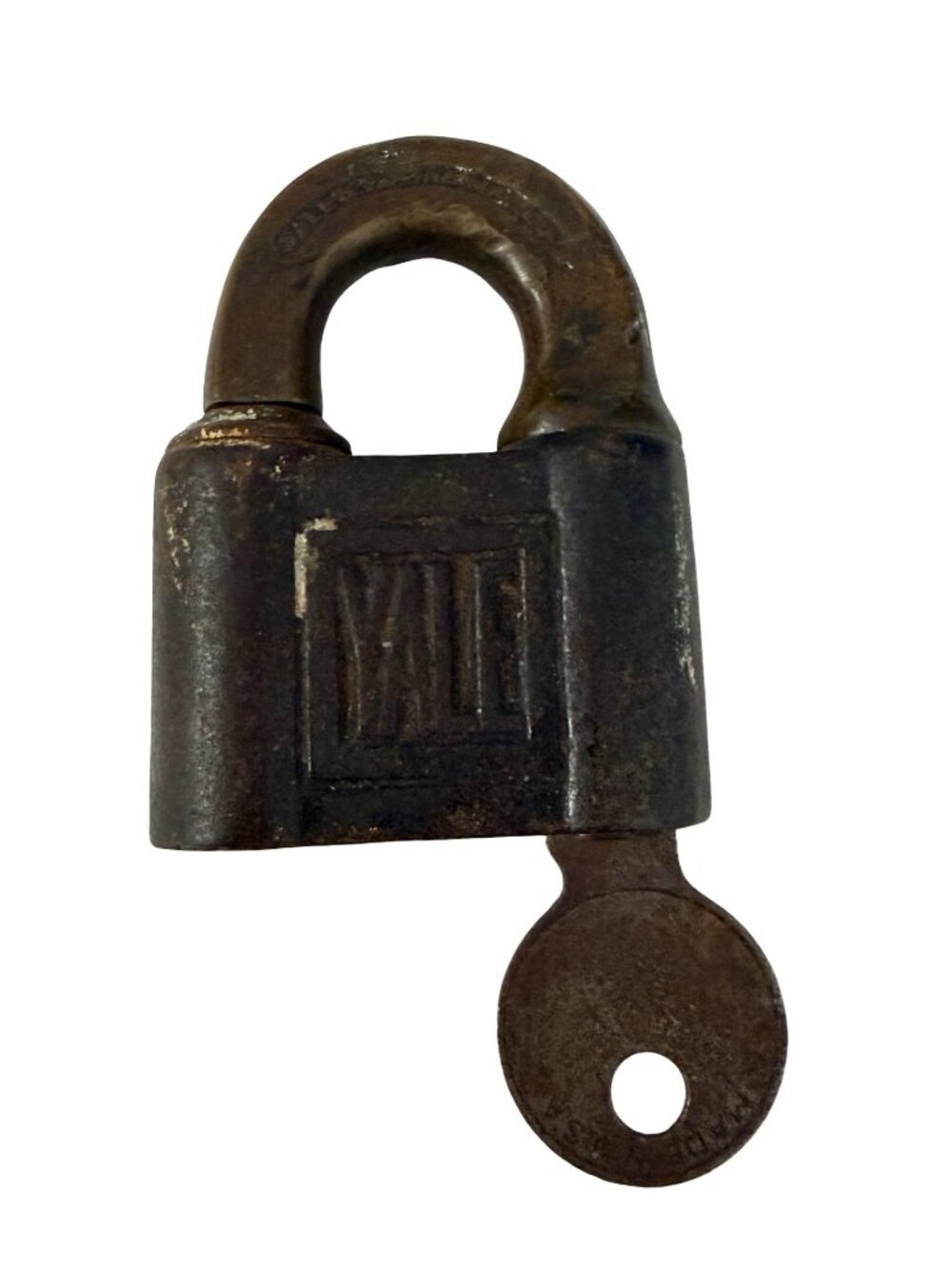 Vintage Yale & Towne Mfg Co Padlock Stamford Conn CT Brass Steel Lock with Origi